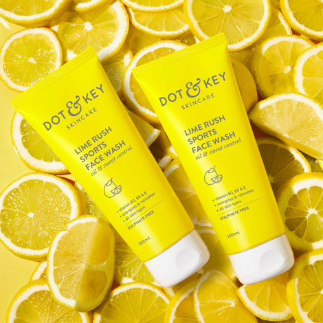 Buy Dot & Key Lime Rush Sports Face Wash 100ml - Pack of 2-Purplle