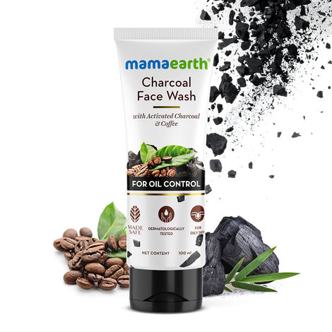 Buy Mamaearth Charcoal Natural Face Wash For Oil Control And Pollution Defence (100 ml) - For Oily Skin-Purplle