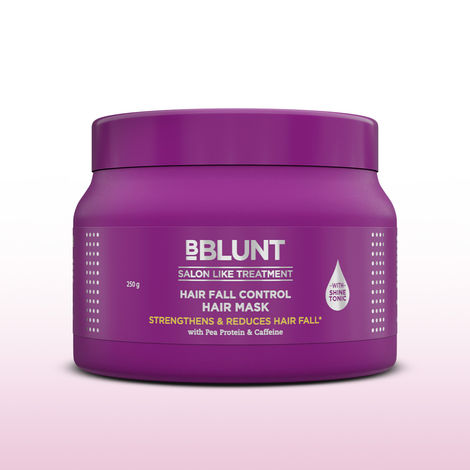 Buy Bblunt Hair Fall Control Hair Mask with Pea Protein & Caffeine for Stronger Hair -250 gm Reduces Hair Fall | Strengthens Hair | Enriched with Shine Tonic-Purplle