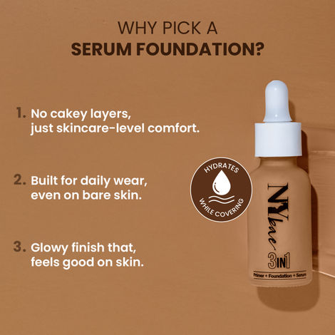 NY Bae 3 in 1 Serum Foundation with Primer - Warm Honey 14