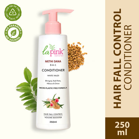 Buy La Pink Methi Dana 8-in-1 Conditioner with Hibiscus & Onion, For Hair Fall Control, 100% Microplastic Free Formula 250ml-Purplle
