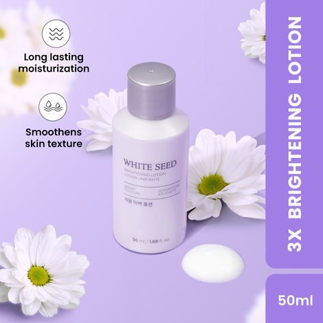 Buy The Face Shop White Seed Brightening Face Lotion with Niacinamide & Vitamin B | For Dark Spots, Dullness & Acne Scars| Suitable for Normal, Oily, Dry, Combination Skin | Sulphate & Paraben Free, 50 ml-Purplle