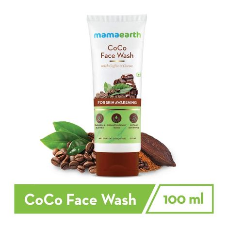 Buy Mamaearth CoCo Facewash, with Coffee & Cocoa for Skin Awakening (100 ml)-Purplle