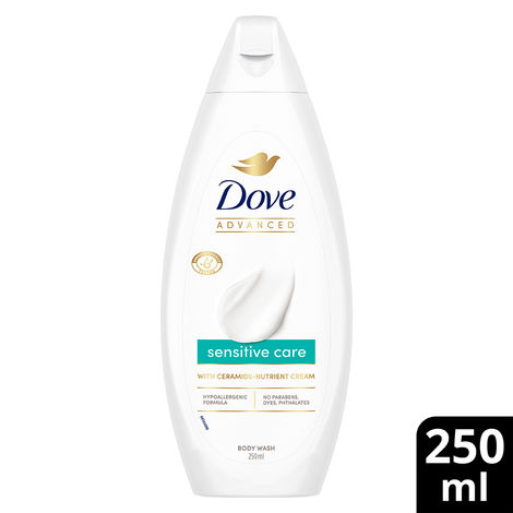Buy Dove Advanced Sensitive Care Bodywash| with Ceramide- Nutrient Cream|250 ml-Purplle