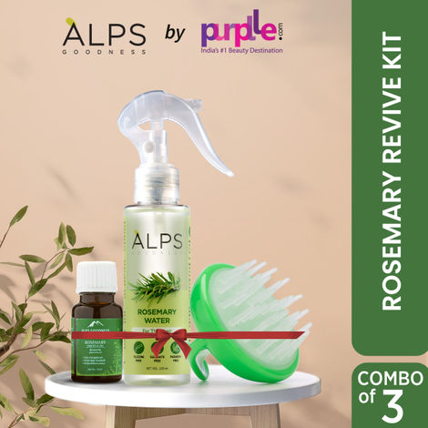 Buy Alps Goodness Rosemary Revive Kit I Rosemary Water Spray (100 ml) + Rosemary Essential Oil (10 ml) + Scalp Massager I Hair Growth Expert I For Skin & Hair I Fights Acne I Improves Scalp Health-Purplle