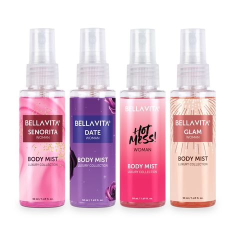 Buy Bella Vita Body Mist Travel-Size Gift Set 200 ml-Purplle