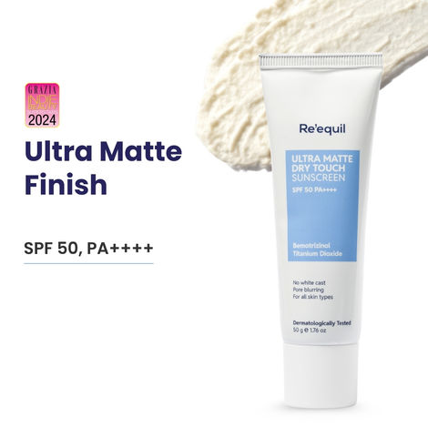 Buy Re'equil Ultra Matte Dry Touch Sunscreen Gel SPF 50 PA++++ 50 gm-Purplle