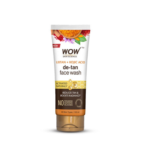 Buy WOW Skin Science Ubtan Face Wash For&nbsp;All Skin Types - No Parabens, Sulphate, Silicones & Color, 100 mL-Purplle
