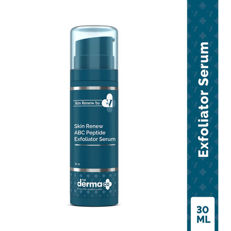 Buy The Derma Co. X Dr. V Skin Renew ABC Peptide Exfoliator Serum with Mandelic Acid, Lactic Acid, Salicylic Acid, and Peptides - 30 ml| Accelerates Skin Regeneration | Reduces Blemishes & Dark Spots | For Men & Women | Brightens and gives youthful glow-Purplle