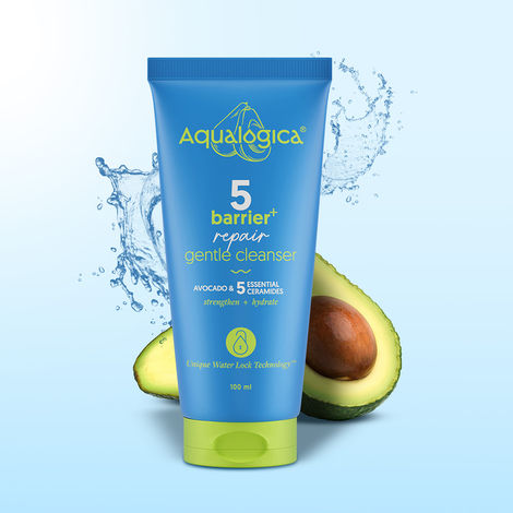 Buy Aqualogica 5 Barrier+ Repair Gentle Cleanser with Avocado & 5 Essential Ceramides- 100 ml |Face Wash for Dry to Normal, Sensitive Skin |Strengthens Skin Barrier| Non-Oil Stripping |Men & Women-Purplle