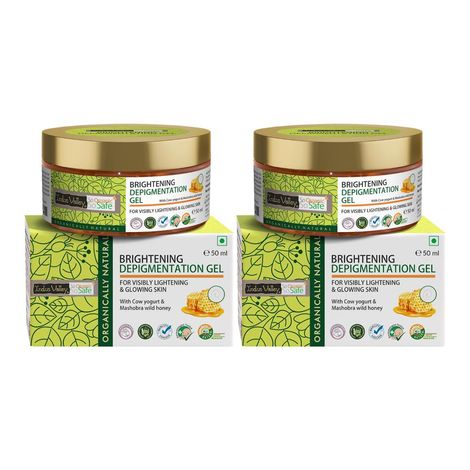 Buy Indus Valley Brightening Depigmentation Gel with Cow Yogurt & Honey for Moisturize Skin Care (100 ml) - Pack of 2-Purplle