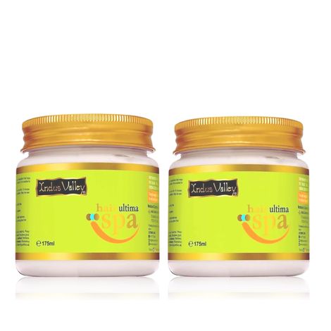 Buy Indus Valley Paraben Free Ultima Hair Spa For Moisturizer Hair and Scalp, keratin hair mask (350 ml) - Pack of 2-Purplle