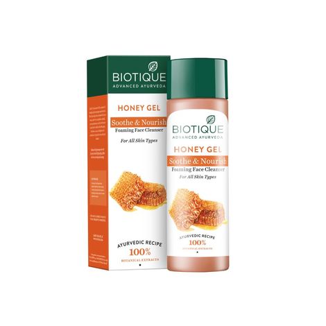 Buy Biotique Honey Gel Sooth & Nourish Foaming Face Cleanser (120 ml)-Purplle