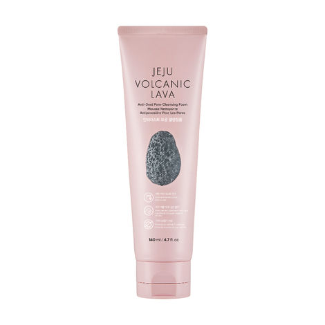 Buy The Face Shop Jeju Volcanic Lava Anti Dust Pore Cleansing Foam, face wash for pore care & blackhead cleansing 140 ml-Purplle