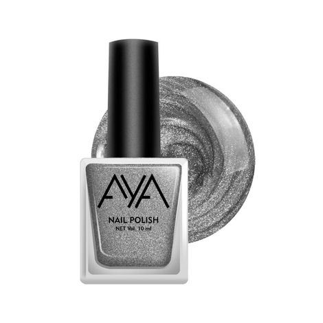 Buy AYA Nail Polish 04 Silver (10 ml)-Purplle