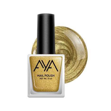 Buy AYA Nail Polish 03 Golden (10 ml)-Purplle