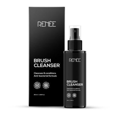 Buy RENEE Brush Cleanser, Rinse-Free & Quick Dry Formula, Deeply Cleans, Conditions & keeps The bristles soft, Anti-Bacterial Formula, Easy to Use, Travel-friendly, 50 Ml-Purplle