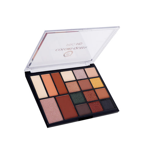 Buy Colors Queen Pro HD Eyeshadow Palette with Contour & Highlighter - 32.5 gm (Shade - 01)-Purplle