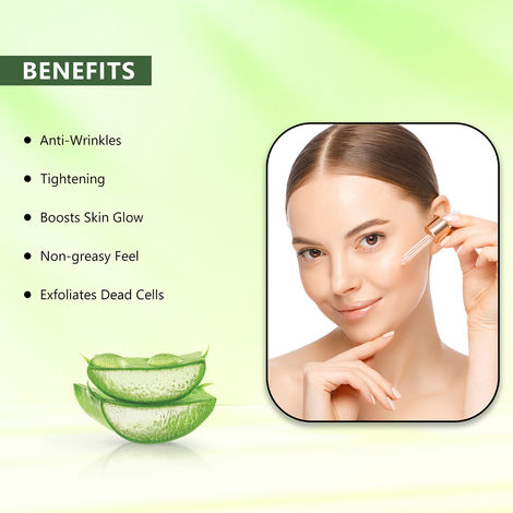 Colors Queen Aloe Vera Serum for Anti-Wrinkles, Tightening & Glow Skin, 30ml