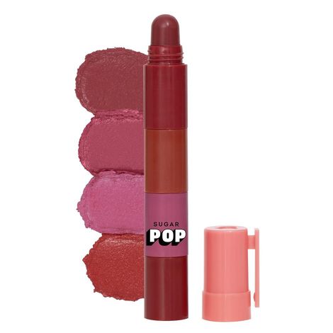 Buy SUGAR POP 4 in 1 Lip Twist - 03 Bare Perfection | Multi-use Stackable Lipsticks for Women | Satin Matte  Hydrating   Formula | 6.4 gm-Purplle