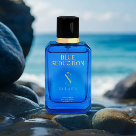 Buy Nisara Blue Seduction Eau De Parfum | Perfume For Men | EDP Scent Spray | Long Lasting | Fine Fragrance | Aromatic Fougere Woody | Luxury For All | 50 ml-Purplle