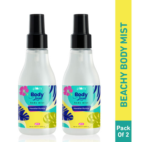 Buy Plum BodyLovin' Hawaiian Rumba Body Mist Duo | Long Lasting Fresh Beachy Fragrance For Women & Men With Gardenia & Vanilla | High On Fun | Pack of  2 Travel-Friendly Perfume Body Sprays-Purplle