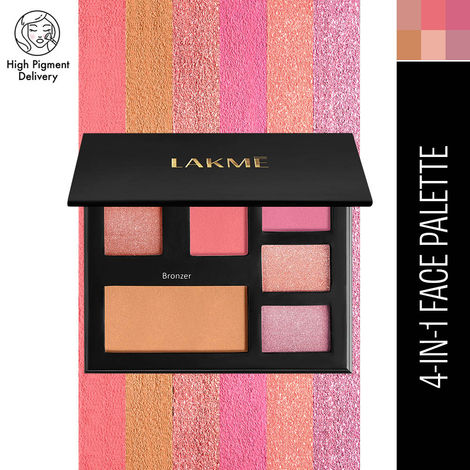 Buy Lakme Glitterati Face Palette-Day Queen, multitasking pallete, high pigment payoff 14 gm-Purplle