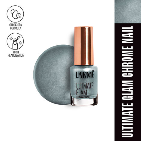 Buy Lakme Ultimate Glam Chrome Nail Mint 6 ml-Purplle