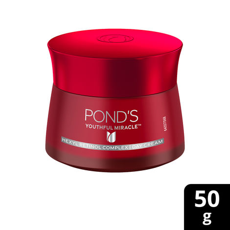 Buy Ponds Youthful Miracle Hexyl Retinol Complex, Renew & Repair Day Cream 50 gm SPF 15 PA++-Purplle