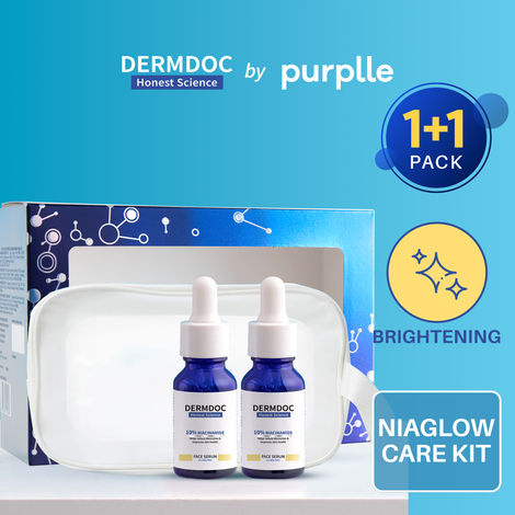 Buy DERMDOC NiacinaBright Duo | 10% Niacinamide Face Serum (15ml) Pack of 2-Purplle