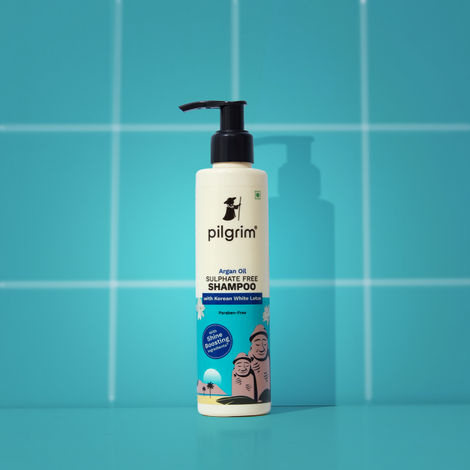 Buy Pilgrim Argan Oil Sulphate Free Shampoo For Dry Frizzy Hair, Men and Women, No Sulphate No Paraben, Korean Beauty Secrets (Shampoo)(200 ml)-Purplle