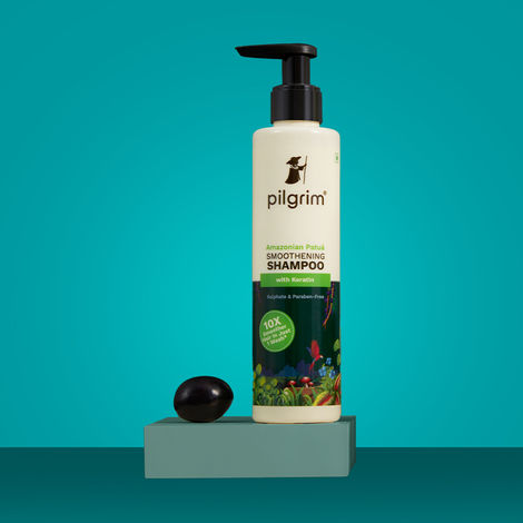 Buy Pilgrim Patua & Keratin Hair SMOOTHENING SHAMPOO for Dry & Frizzy hair | Sulphate & Paraben free shampoo for Women & Men | Shampoo for hair Smoothening & healthy scalp | 200 ml-Purplle