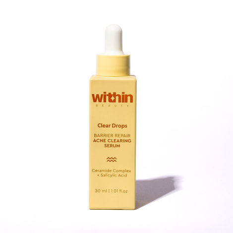 Buy Within Beauty Clear Drops Barrier Repair Acne Correcting Serum | Acne-prone Skin | Quick Absorbing | Infused with Ceramides & Salicylic Acid | 30 ml-Purplle