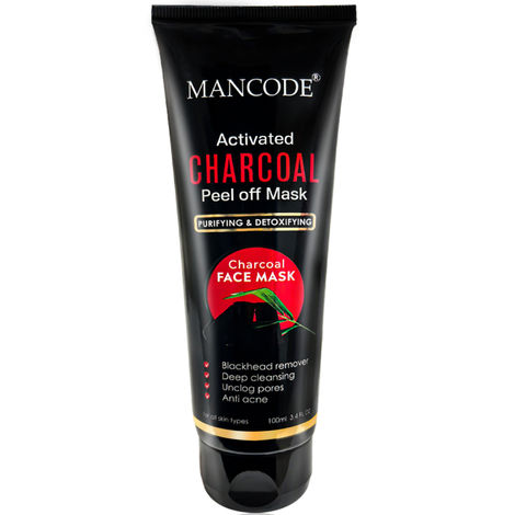 Buy Mancode Activated Charcoal Peel off Mask, 100 ml-Purplle