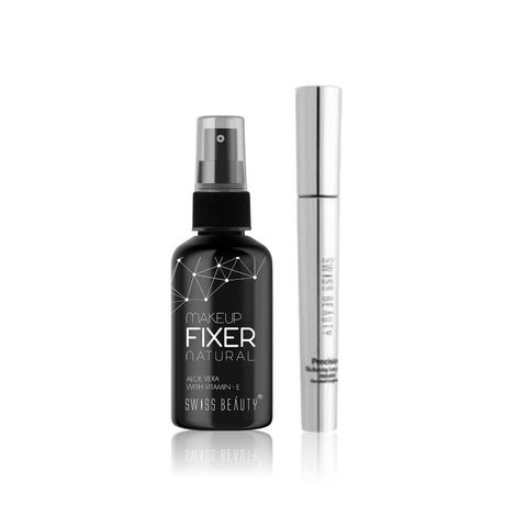 Buy Swiss Beauty Fixer + Mascara ( Fixer (70 ml) + Precision Mascara- Black (8.5 ml))-Purplle