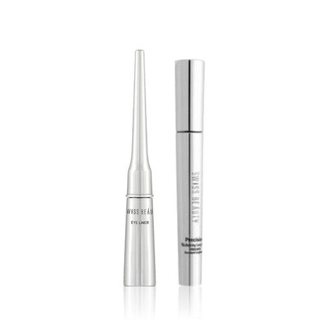 Buy Swiss Beauty Mascara+Eyeliner ( Precision Mascara (Black- 8.5 ml) + Liquid Eyeliner (Black-4 ml))-Purplle