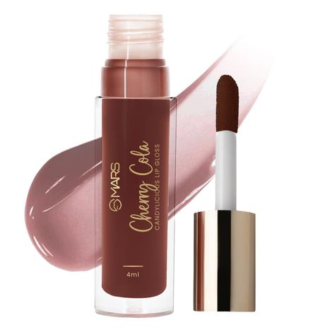 Buy MARS Candylicious Sheer Lip Gloss for Women | Hydrating & High Shine | Lightweight | Non-Sticky | Enriched with Vitamin-E, Hyaluronic Acid & Avocado Ester (4 ml) (08-CHERRY COLA)-Purplle