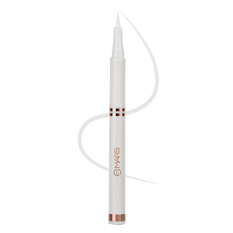 Buy MARS Smudge Proof Liquid Pen Eyeliner with Ultra Fine Tip | Matte Finish & Waterproof (1.5 gm) (White)-Purplle