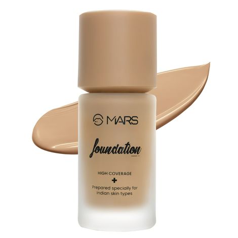 Buy MARS SPF50 PA++++ High Coverage Liquid Foundation | Blemish Free & Blendable Foundation for Makeup (40 ml) (SHADE-07)-Purplle