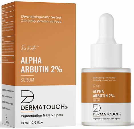Buy DERMATOUCH Alpha Arbutin 2% Serum | Best For Pigmentation & Dark Spots Reduction | Suitable To All Skin Types | For Both Men & Women | 18 ml-Purplle