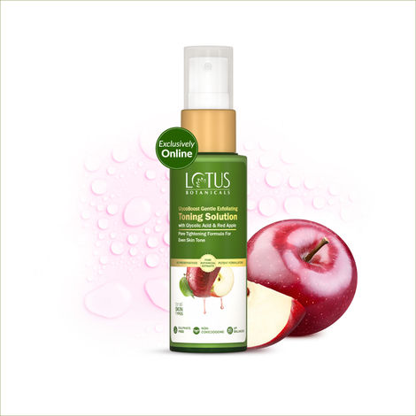 Buy Lotus Botanicals GlycoBoost Gentle Exfoliating Toning Solution with Red Apple + Glycolic Acid - 50 ml-Purplle