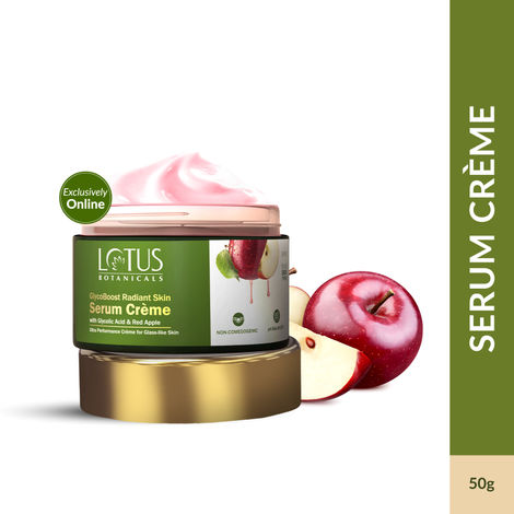 Buy Lotus Botanicals GlycoBoost Radiant Skin Serum Creme with Red Apple & Glycolic Acid - 50 gm-Purplle