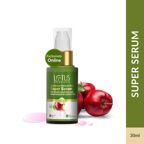 Buy Lotus Botanicals GlycoBoost Radiant Skin Super Serum with Red Apple & Glycolic Acid - 30 ml-Purplle