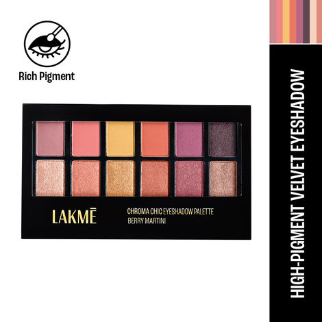 Buy Lakme Showstopper Collection Chroma Chic Eye Shadow Palette || Sundowner || 12 gm-Purplle