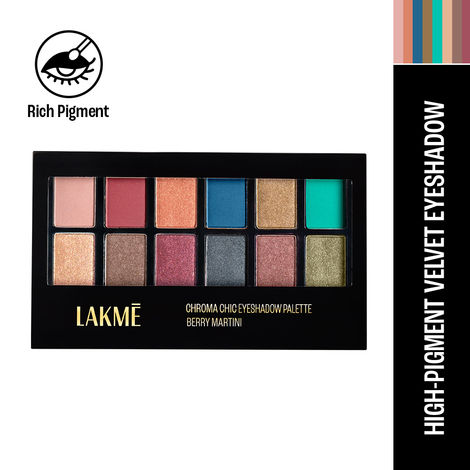 Buy Lakme Glitterati Chroma Chic Eye Shadow Palette|| Stilettos ||12 gm-Purplle