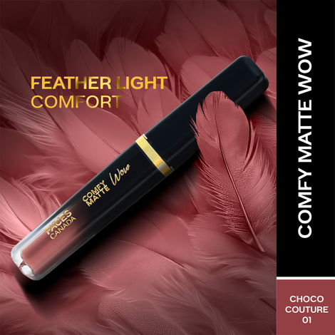 Buy FACES CANADA Comfy Matte Wow Liquid Lipstick - Choco Couture 01, 3.8 ml | One Swipe Application | Highly Pigmented | Comfortable Wear | Glides Smoothly | Long Lasting | Transferproof-Purplle