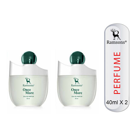 Buy Ramsons Perfumes Once More Eau De Parfum pack of 2 (40+40 ml)-Purplle