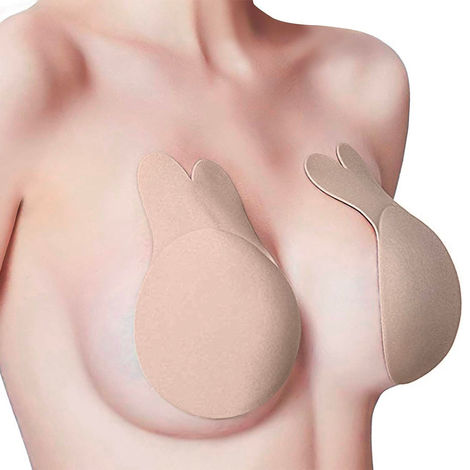 Buy Sanfe Flix Reusable Boob Lift Cups | For Breast Push Up | Braless, Padded, Rabbit (Nude) | A-C cup size - 2 pcs-Purplle