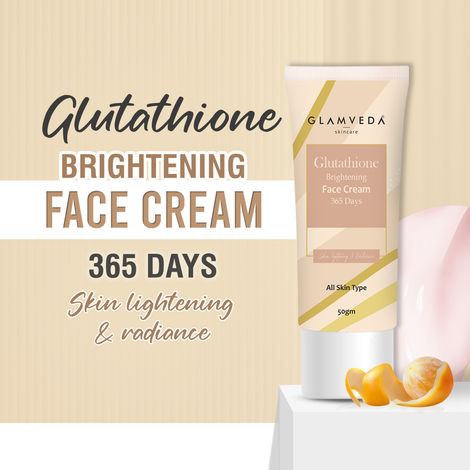 Glamveda Glutathione Brightening Face Cream Reduce Dark spots & Age spots  with Vitamin C | Glow Booster| 30 gm