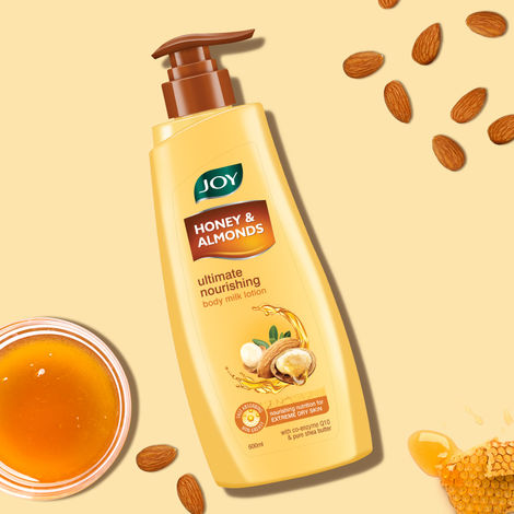 Buy Joy Honey & Almonds Body Lotion For Dry Skin (600 ml) | Shea Butter Body Lotion For Women & Men With Vitamin E | Ultimate Nourishing, Fast Absorbing & Non Greasy Body Milk Lotion-Purplle